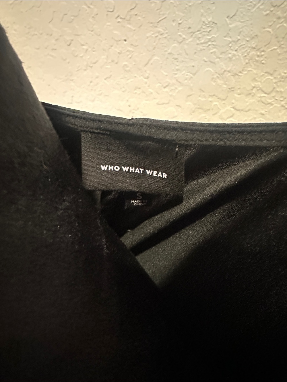 Who What Wear Black Wrap Midi Dress - Picture 2 of 4